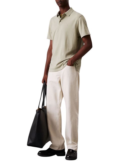Polo verde in cotone Calvin Klein | LV04LB276GLRT